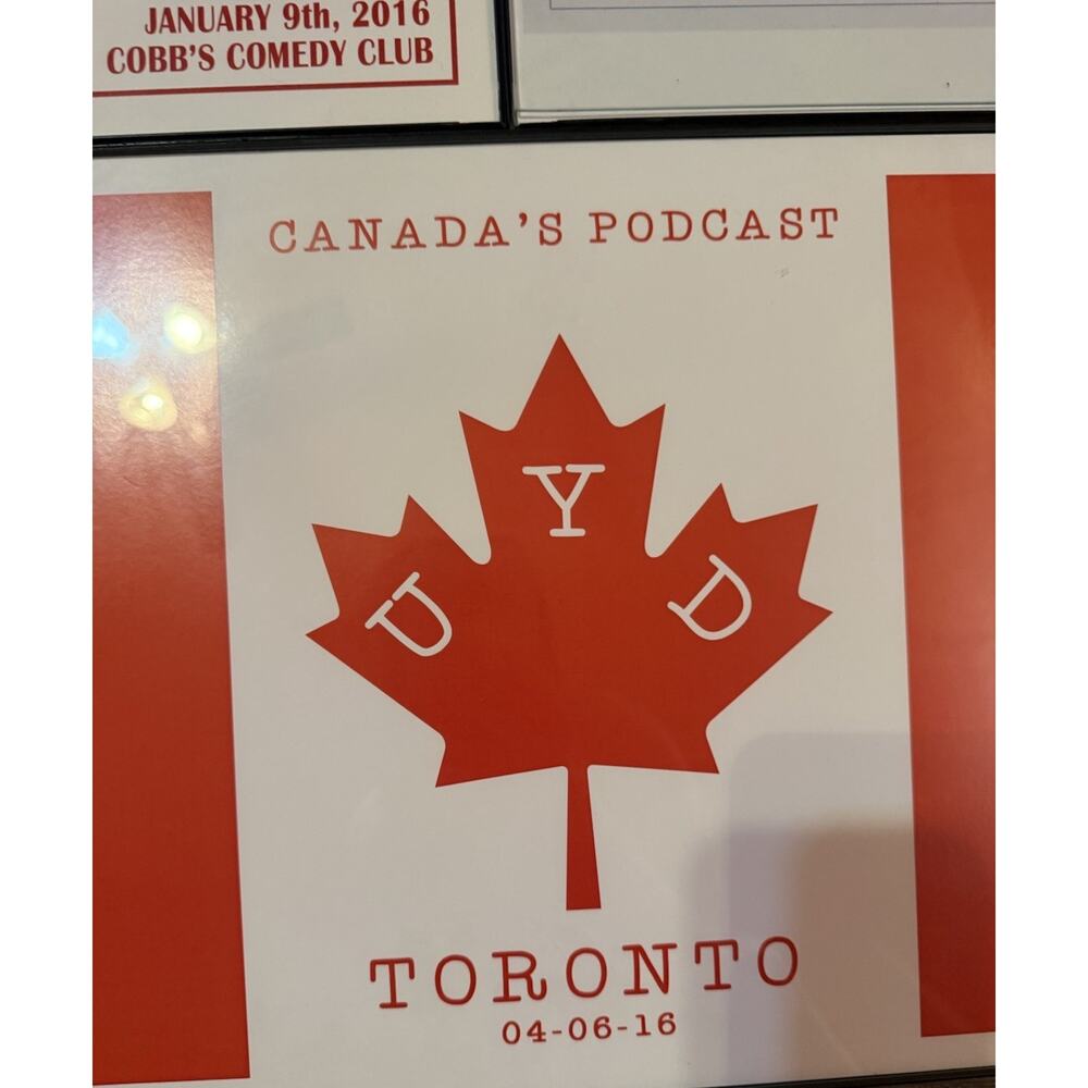 Rare Uhh Yeah Dude Podcast Posters Set 3 Framed 2016 SF Sketchfest Toronto UYD - Picture 12 of 14